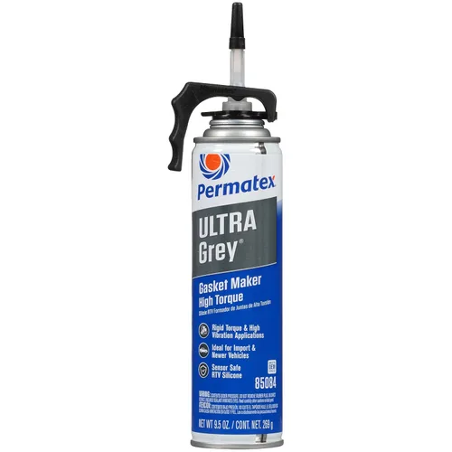 Miniatura 17 de Permatex 22074 Ultra Grey Rigid High-Torque RTV Fabricante de Juntas de Silicona, Seguro para Sensores y No Corrosivo, Para Aplicaciones de Alto Par