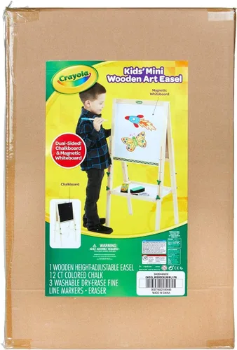 Miniatura 2 de Crayola Mini Caballete de Arte de Madera para Niños y Suministros, Juguetes para Niños Pequeños, Regalo para Niños, Edades 3, 4, 5, 6