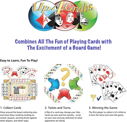 Miniatura 5 de Up 4 Grabs - El juego de mesa de cartas salvaje, lleno de giros y vueltas, diversión nocturna clásica de juegos familiares y adultos