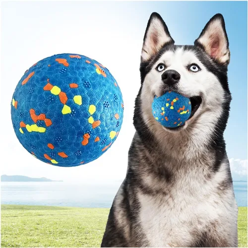 Miniatura 11 de Mankoda Pelotas para Perros, Pelotas de Tenis Indestructibles para Perros, 2.5 Pulgadas Juguetes Duraderos y Saltarines para Perros