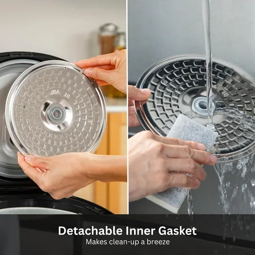 Miniatura 8 de TIGER JAX-T10U-K - Olla Arrocera y Calentador Micom de 5.5 Tazas (Sin Cocinar) con Tecnología de Bandeja de Cocción al Vapor de Alimentos Tacook