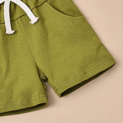 Miniatura 17 de Ropa para bebé niño pequeño, trajes de verano de manga corta, camiseta de retazos y pantalón con bolsillo, conjunto de 2 piezas, 12 meses a 4 años