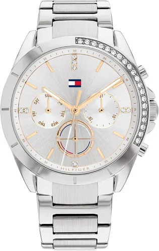 Miniatura 5 de Tommy Hilfiger Reloj deportivo para mujer – Reloj de pulsera multifunción de acero inoxidable – Resistente al agua hasta 5 ATM/164.0 ft – Reloj