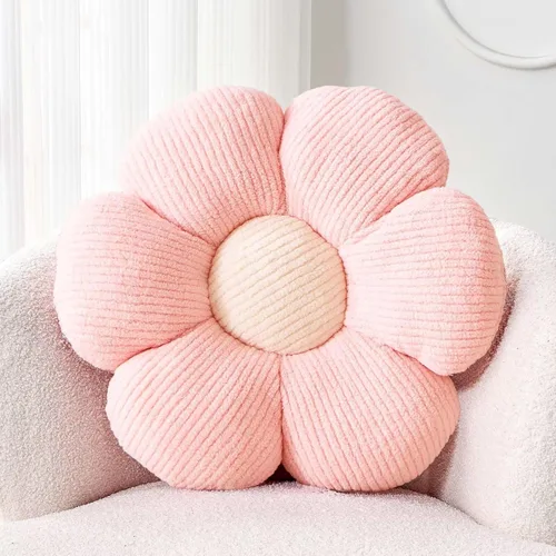 Miniatura 36 de Kcvvcr Almohada Decorativa de Flores, Almohada de Suelo Suave Blanca con Forma de 14.9" para Decoración del Hogar, Lindas Almohadas Decorativas