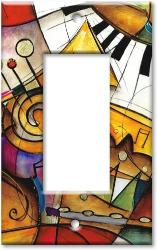 Art Plates - Placa de pared basculante de una sola banda - Teclado - Fabricado en Estados Unidos