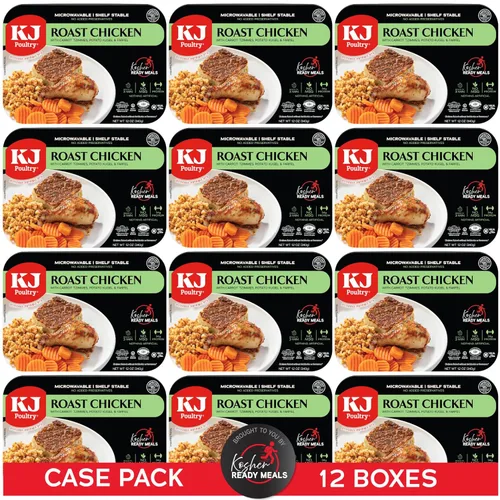 Miniatura 9 de KJ Poultry Comidas preparadas kosher – Bone In Chicken & Kugel, MRE - Comidas de carne listas para comer, comida shabbos, halal, (1 unidad)