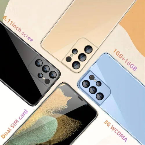 Miniatura 6 de Teléfono desbloqueado EVRIO, s22u, smartphone Android, tarjeta SIM dual, 1 GB RAM 16 GB ROM, solo admite tarjeta SIM dual, banda de frecuencia de 3G