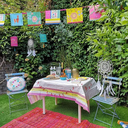 Miniatura 6 de Talking Tables Boho-CNAPKIN Frida Kahlo Servilletas Paquete de 20, papel, rosa