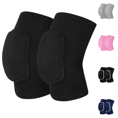 HISFFOG Rodilleras de voleibol para mujeres, hombres, jóvenes, niñas, niños, rodilleras para voleibol, baloncesto, fútbol, baile, yoga, tenis,