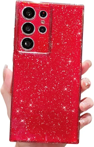 Miniatura 76 de MINSCOSE Compatible con Samsung Galaxy S22 Plus Case, Bonito Color Neón Brillante, con Purpurina Brillante Delgada Resistente a Golpes de Silicona
