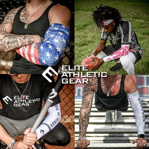 Miniatura 7 de Elite Athletic Gear Manguitos de compresión religiosos - Tallas para jóvenes y adultos - Deportes y fitness - Se venden individualmente