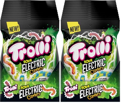 Miniatura 20 de Trolli Sour Bursting Crawlers - Caramelos de gomitas ácidas, 4.25 onzas (Paquete de 12)