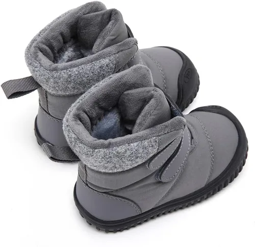 Miniatura 54 de BMCiTYBM Botas de nieve de invierno para bebés y niños pequeños, de piel sintética, cálidas, antideslizantes, zapatos para primeros pasos