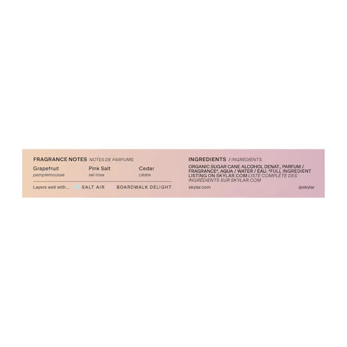 Miniatura 2 de Skylar Pink Canyon Eau de Parfum - Perfum Hipoalergénico y Limpio para Mujeres y Hombres, Vegano y Seguro para Piel Sensible - Notas de Pomelo, Sal