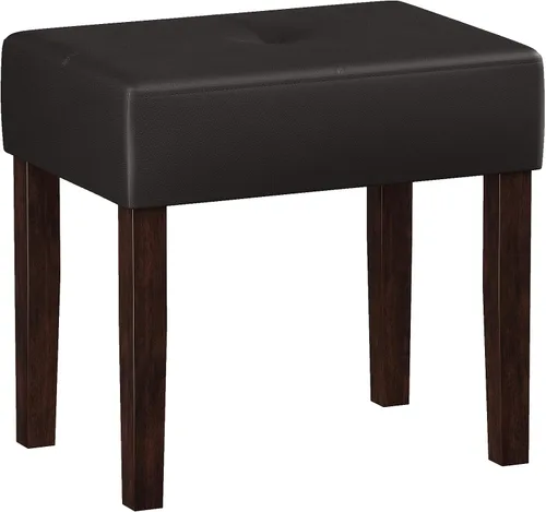 Miniatura 11 de EOSVALO Taburete de tocador de cuero, banco otomano rectangular de 18.7 pulgadas de ancho para sala de maquillaje, silla de tocador con patas
