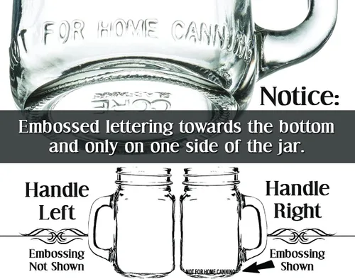 Miniatura 4 de Monograma personalizado Mason Jar Dama de honor padrinos de boda Tazas de masón con asa grabada para boda, aniversario de compromiso, fiesta nupcial