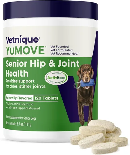 Miniatura 10 de YuMOVE Suplemento para articulaciones de perros mayores con mejillón ActivEase de labios verdes - Glucosamina para perros, ácido hialurónico y Omega