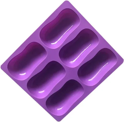 Miniatura 6 de 2 moldes ovalados de silicona para jabón, moldes clásicos ovalados para hacer dulces de gelatina de chocolate