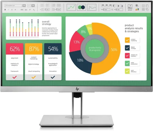 HP EliteDisplay - Monitor de pantalla LED de 21,5 pulgadas, color plateado (1FH45AA#ABA)