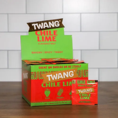 Miniatura 5 de Twang erz Snack Topping, Chile Lime, paquetes de 0.04 oz (paquete de 200)