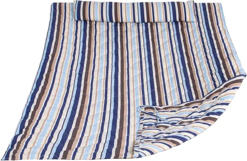 Miniatura 9 de ANOW Solo juego de almohadilla y almohada para hamaca al aire libre, almohadilla de hamaca resistente, color azul