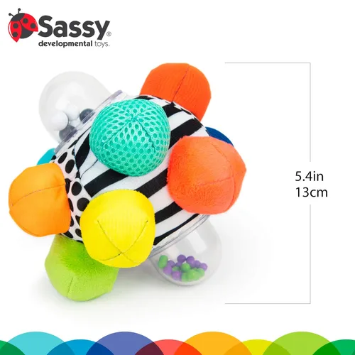 Miniatura 5 de Sassy Developmental Bumpy Ball, Azul