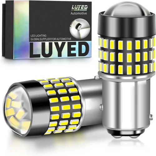 Miniatura 25 de 1156 Bombillas LED Ámbar Amarilla Luz de Señal de Giro 400% de Brillo 1141 1003 7506 Bombillas LED P21W Usadas para Luces Intermitentes Luz Trasera
