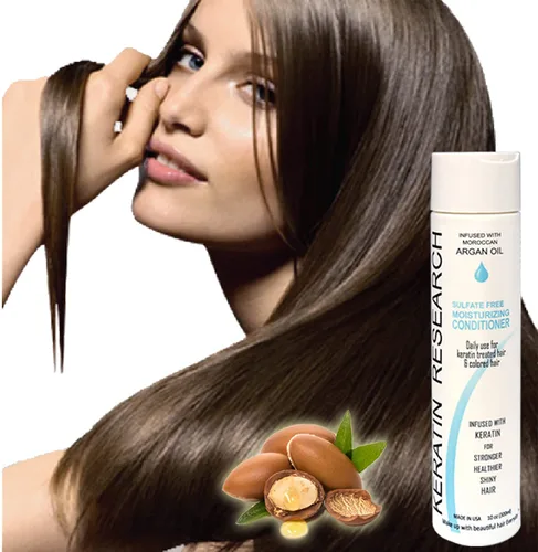 Miniatura 2 de Keratin Research Cuidado del cabello sin sulfato y sal para tratamiento capilar post queratina, tratamiento diario para todo tipo de cabello, aceite