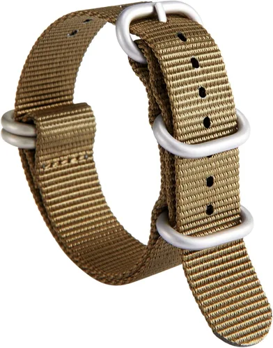 Correa de reloj de nailon gruesa G10 Premium balística multicolor para hombres y mujeres, 0.709in, 0.748in, 0.787in, 0.827in, 0.866in, 0.906in,