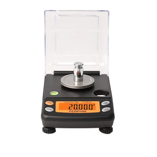 Miniatura 8 de Báscula de miligramo, doble alimentación, pantalla grande, escala de mg, pies ajustables, 1.76 oz x 0.00 oz, negro, báscula digital de polvo