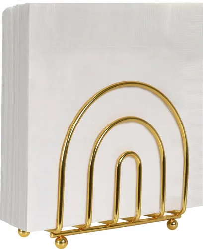 Blue Donuts Servilletero Gold Arc Collection - Servilleteros para mesas, moderno servilletero, servilleteros de mesa de comedor para cocina, Dorado
