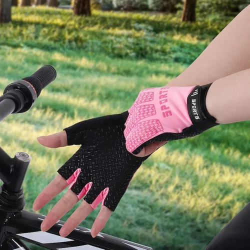 Miniatura 5 de Accmor Guantes deportivos para niños, guantes de medio dedo, guantes de ciclismo para niños y niñas, guantes de pesca para niños, guantes de pesca