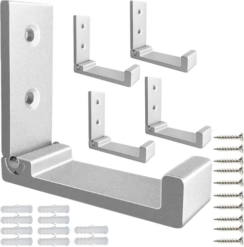 Miniatura 11 de ZEYU Ganchos Plegables para Abrigos, 10 Piezas Ganchos de Pared para Colgar Abrigos, Ganchos para Toallas, Herrajes Resistentes de Aleación