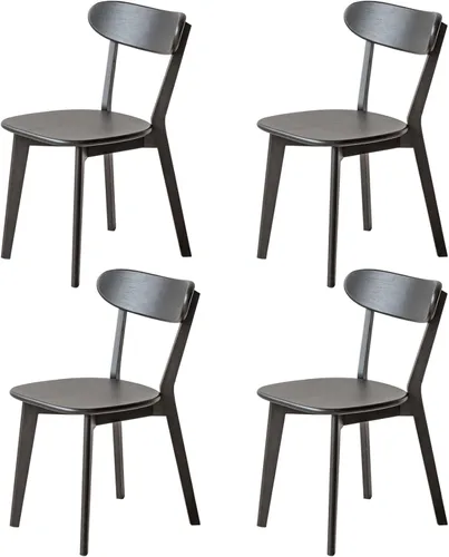 Miniatura 24 de Sillas de comedor 100% de madera de roble macizo, sillas de comedor modernas de mediados de siglo con cojín tapizado, sillas de cocina, comedor