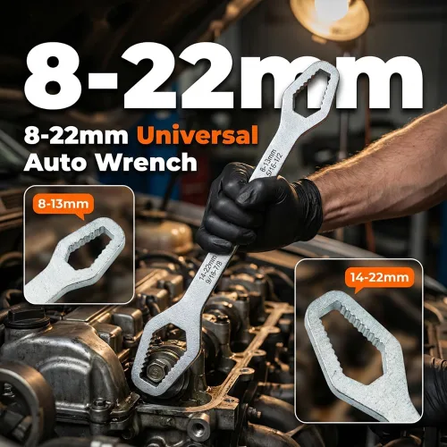 Miniatura 2 de ROWPOZ Llave universal multifuncional de doble extremo de 0.315-0.866 in, juego de llaves autoajustables 2026, herramienta todo en uno, herramientas