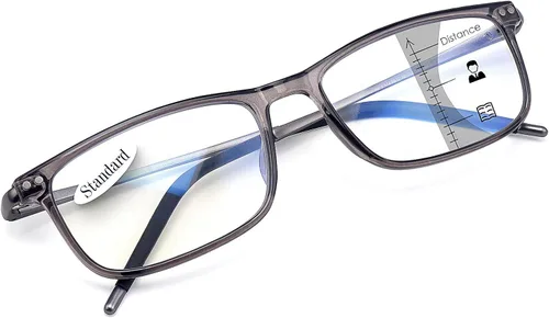 Miniatura 13 de SKYOAK Superb Extremely Light Progressive Multifocus Aluminum Arm TR90 Frame Blue Light Multifocal Readers