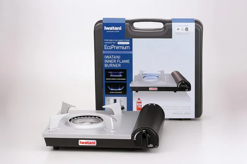 Miniatura 3 de Iwatani America EPR Cassette Feu-EcoPremium - Estufa de butano portátil, color negro