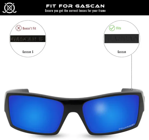 Miniatura 3 de SOLODAD Lentes de repuesto para gafas de sol Oakley Gascan OO9014 polarizadas