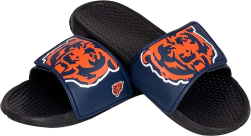Miniatura 17 de FOCO mens NFL Team Cropped Big Logo Shower Sport Slide Flip Flop Sandals