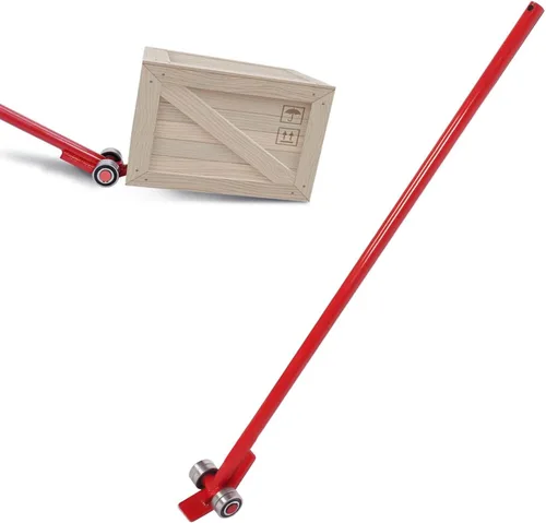 Miniatura 9 de lesolar Barra de palanca de palanca de 5T/11000 libras de capacidad de carga, mango de acero de 5 pies de longitud con ruedas, barra de palanca