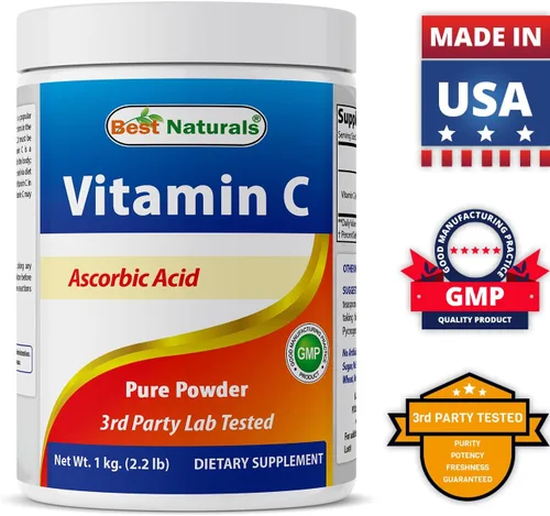 Miniatura 7 de Best Naturals Polvo de vitamina C 100% puro sin OMG, 1 libra (16.01 oz) en polvo (también llamado ácido ascórbico) (1 libra (paquete de 2))