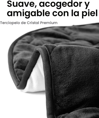 Miniatura 4 de immtree Almohadilla térmica ponderada para un alivio más profundo del dolor, 5 libras, tamaño XXXL (29x24) con tecnología de calentamiento rápido