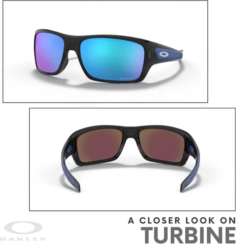 Miniatura 6 de Oakley Turbine OO9263 - Gafas de sol rectangulares para hombre, correa + paquete con kit de gafas de diseñador iWear