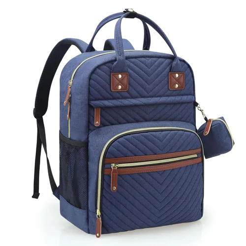 Miniatura 13 de Tuwubi Mochila para pañales, bolsa de viaje Baby Essentials, mochilas impermeables multifunción, artículos esenciales de viaje con correas para Gris