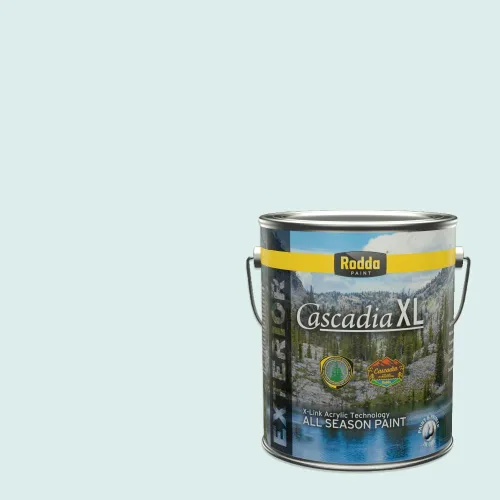 Miniatura 171 de Rodda Paint CASCADIA XL Pintura e imprimación satinada exterior en uno, cuarto de galón, Aquafir