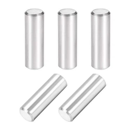 Miniatura 16 de uxcell 5 unids 0.315 in x 0.630 in pasador 304 acero inoxidable estante cilíndrico soporte pin sujetan elementos tono plata