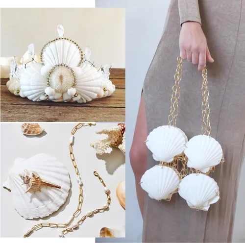 Miniatura 6 de Jangostor 20 conchas de vieira natural, conchas de vieira de 2.3 a 3.5 pulgadas, conchas de vieira blancas grandes para manualidades, decoración