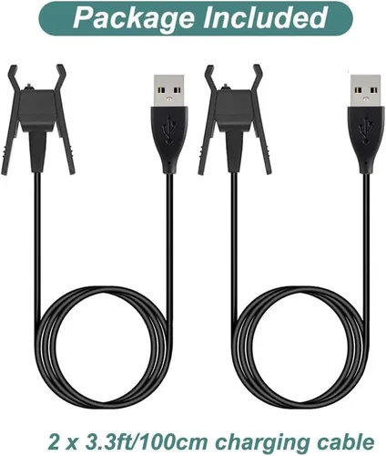 Miniatura 4 de Paquete de 2 cargadores para monitor de actividad física Fitbit Alta (1m/3.3ft) Cable de carga USB Repalcement para Fitbit Alta