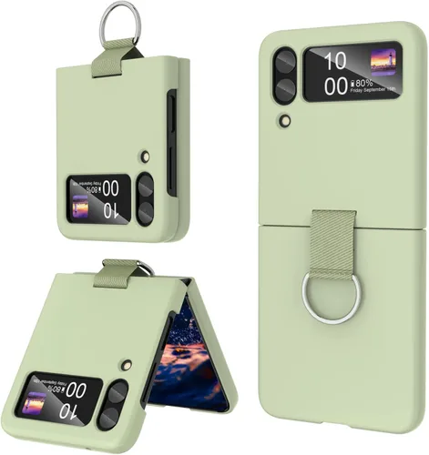 Miniatura 8 de Para Samsung Galaxy Z Flip 4 Funda Con Anillo Cubierta Protectora A Prueba De Golpes Flip Z 4 Funda Del Teléfono Para Galaxy Z Flip 4 5G 2022 - Negro