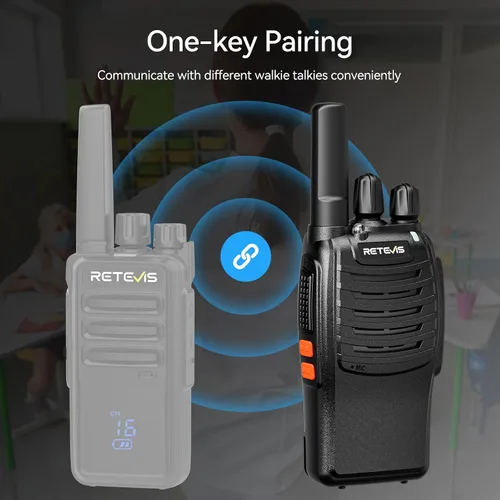 Miniatura 12 de Retevis H-777 - Walkie Talkies de 2 vías de largo alcance, Radios bidireccionales recargables, Walkie Talkies manos libres para adultos con base